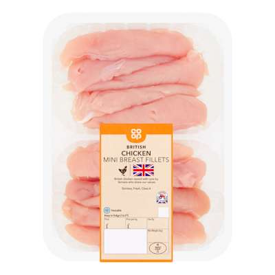 Co-op British Chicken Mini Breast Fillets 385g Co-op British Chicken Mini Breast Fillets 385g