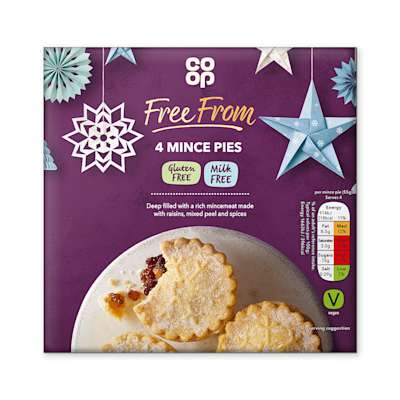 Co-op Free From 4 Mince Pies 220g Co-op Free From 4 Mince Pies 220g