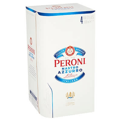 Peroni Nastro Azzurro Bottles 4x330ml