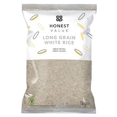 Co-op Honest Value Long Grain Rice 1kg Co-op Honest Value Long Grain Rice 1kg