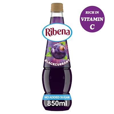 Ribena No Added Sugar Blackcurrant Squash 850ml Ribena No Added Sugar Blackcurrant Squash 850ml