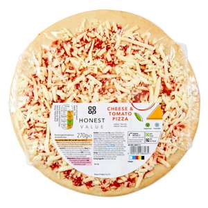 Co-op Honest Value Cheese & Tomato Pizza 270g Co-op Honest Value Cheese & Tomato Pizza 270g