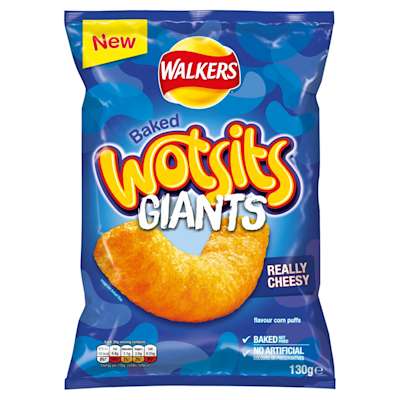 Walkers Wotsits Giants Really Cheesy 130g Walkers Wotsits Giants Really Cheesy 130g