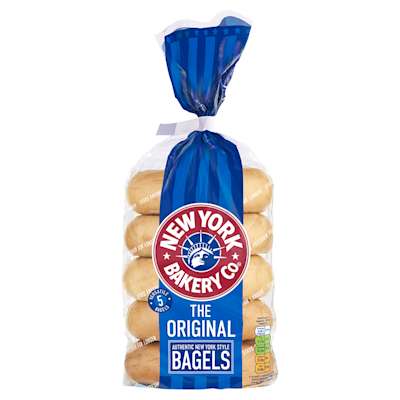 New York Original Bagels 5 Pack 425g New York Original Bagels 5 Pack 425g