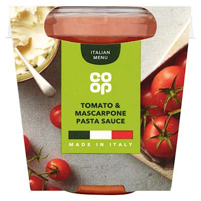 Co-op Tomato & Mascarpone Pasta Sauce 300g Co-op Tomato & Mascarpone Pasta Sauce 300g