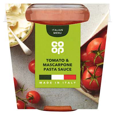 Co-op Tomato & Mascarpone Pasta Sauce 300g