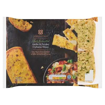 Co-op Irresistible Roasted Garlic and Parsley Slices 255g Co-op Irresistible Roasted Garlic and Parsley Slices 255g