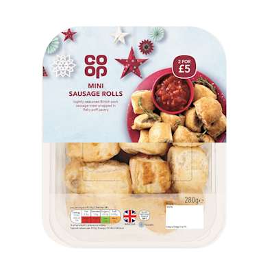 Co-op Mini Sausage Rolls 280g Co-op Mini Sausage Rolls 280g