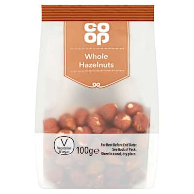 Co-op Whole Hazelnuts 100g Co-op Whole Hazelnuts 100g