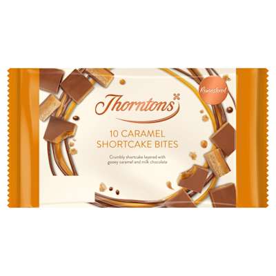 Thorntons Caramel Shortcake Bites 10pk Thorntons Caramel Shortcake Bites 10pk