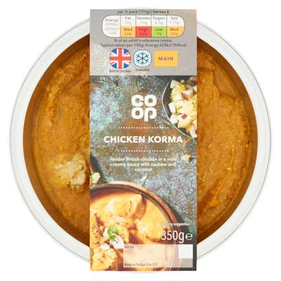 Co-op Takeaway Korma 350g Co-op Takeaway Korma 350g