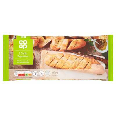 Co-op Garlic Baguettes 310g Co-op Garlic Baguettes 310g
