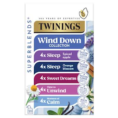 Twinings Superblends Wind Down Collection 20 Tea Bags 33.3g Twinings Superblends Wind Down Collection 20 Tea Bags 33.3g