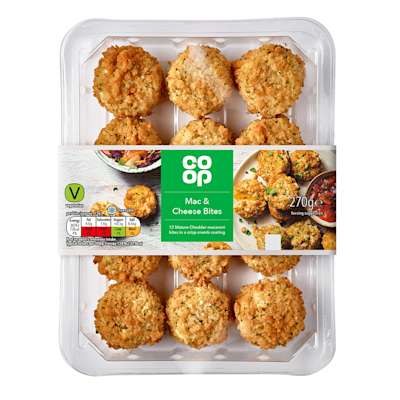 Co-op 12 Mac & Cheese Bites 270g Co-op 12 Mac & Cheese Bites 270g