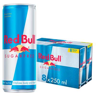 Red Bull Sugar Free 8 x 250ml Red Bull Sugar Free 8 x 250ml