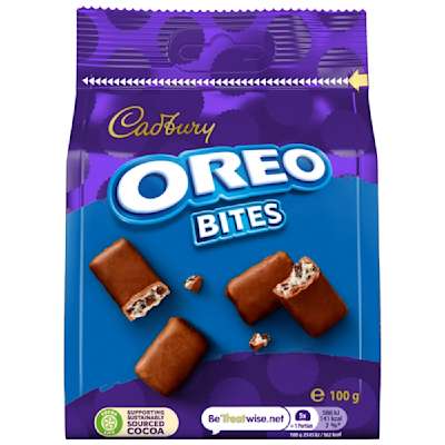 Cadbury Oreo Bites Bag 100g Cadbury Oreo Bites Bag 100g