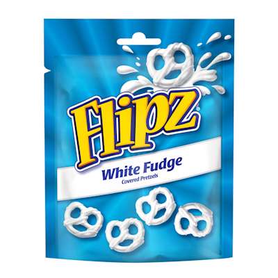 Flipz White Chocolate Fudge Pretzels 90g Flipz White Chocolate Fudge Pretzels 90g