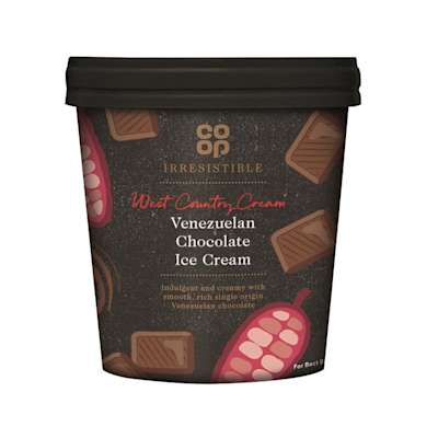 Co-op Irresistible Venezuelan Chocolate Ice Cream Co-op Irresistible Venezuelan Chocolate Ice Cream