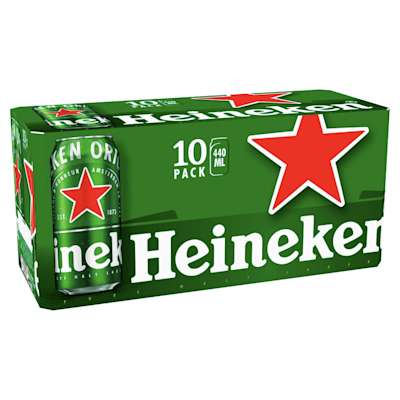 Heineken Cans 10x440ml Heineken Cans 10x440ml