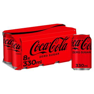 Coca-Cola Zero Sugar 8x330ml Coca-Cola Zero Sugar 8x330ml