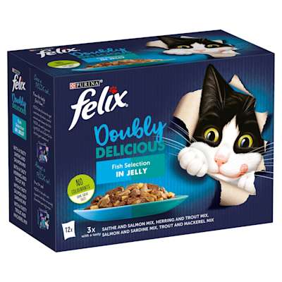 Felix As Good As It Looks Doubly Delicious Fish Cat Food 12x100g Felix As Good As It Looks Doubly Delicious Fish Cat Food 12x100g