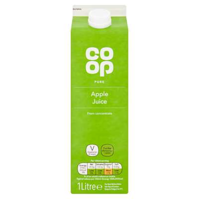 Co-op Pure Apple Juice From Concentrate 1 Ltr Co-op Pure Apple Juice From Concentrate 1 Ltr