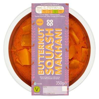Co-op Takeaway Butternut Squash Makhani 350g Co-op Takeaway Butternut Squash Makhani 350g