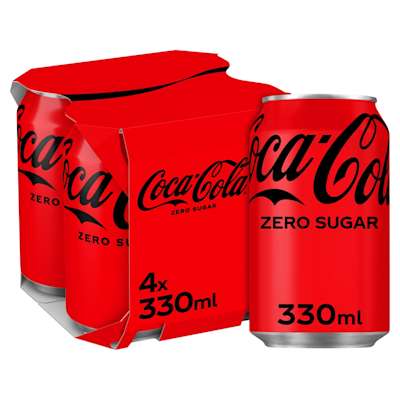 Coca Cola Zero Sugar 4x330ml Coca Cola Zero Sugar 4x330ml