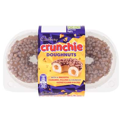 Cadbury Crunchie Ring Doughnut 2pk Cadbury Crunchie Ring Doughnut 2pk