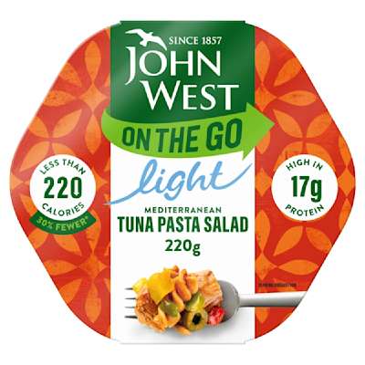 John West Light Mediterranean Tuna Pasta Salad 220g John West Light Mediterranean Tuna Pasta Salad 220g