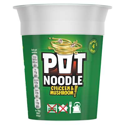 Pot Noodle Chicken & Mushroom 90g Pot Noodle Chicken & Mushroom 90g