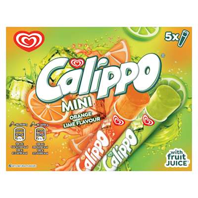 Walls Calippo Lemon & Lime 5 x 80ml Walls Calippo Lemon & Lime 5 x 80ml
