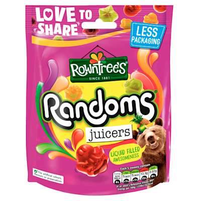Rowntree’s Randoms Juicers Pouch 140g Rowntree’s Randoms Juicers Pouch 140g