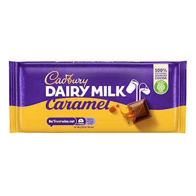 Cadbury Dairy Milk Caramel Chocolate Bar 120g Cadbury Dairy Milk Caramel Chocolate Bar 120g