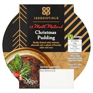 Co-op Irresistible Christmas Pudding 100G Co-op Irresistible Christmas Pudding 100G