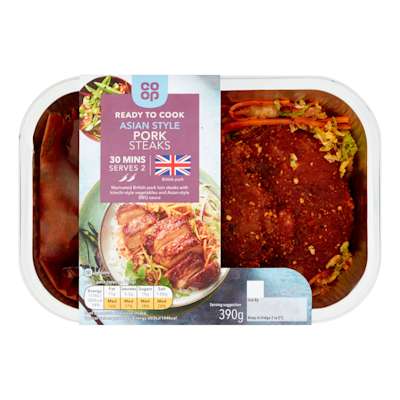 Co-op Asian Pork Steaks 390g Co-op Asian Pork Steaks 390g