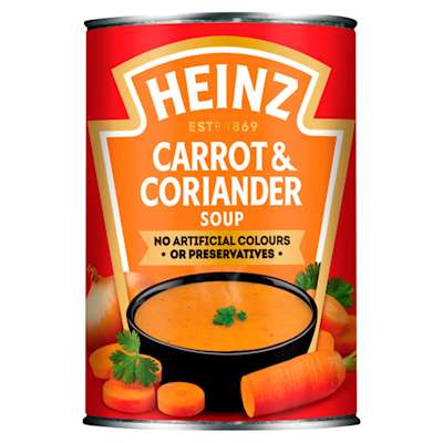 Heinz Classic Carrot & Coriander Soup 400g Heinz Classic Carrot & Coriander Soup 400g