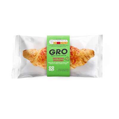 GRO Vegan Raspberry Croissant 40g