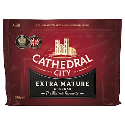 Cathedral City Extra Mature Cheddar 350g Cathedral City Extra Mature Cheddar 350g
