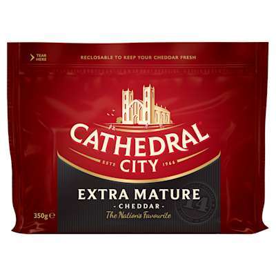 Cathedral City Extra Mature Cheddar 350g Cathedral City Extra Mature Cheddar 350g