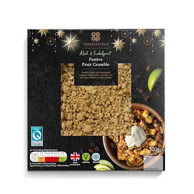 Co-op Irresistible Festive Fruit Crumble 500g Co-op Irresistible Festive Fruit Crumble 500g