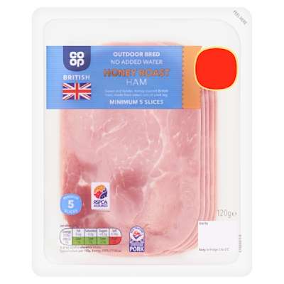 Co-op British Naw Honey Roast Ham 120g Co-op British Naw Honey Roast Ham 120g