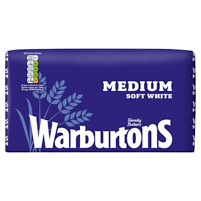 Warburtons Medium White Bread 800g Warburtons Medium White Bread 800g