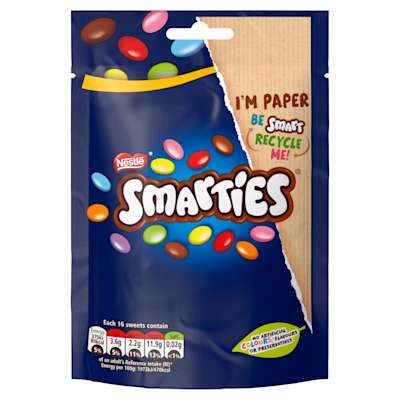 Nestle Smarties Sharing Pouch 105g Nestle Smarties Sharing Pouch 105g