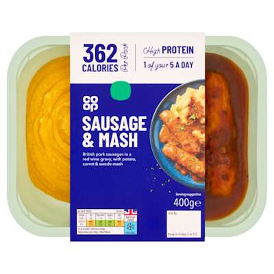 Co-op Diet Sausage & Mash 400g Co-op Diet Sausage & Mash 400g