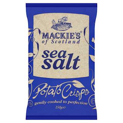 Mackie's Sea Salt Potato Crisps 150g Mackie's Sea Salt Potato Crisps 150g