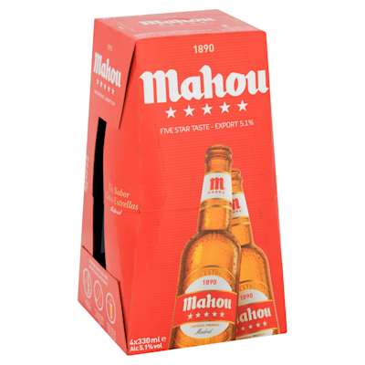 Mahou Bottles 4x330ml Mahou Bottles 4x330ml