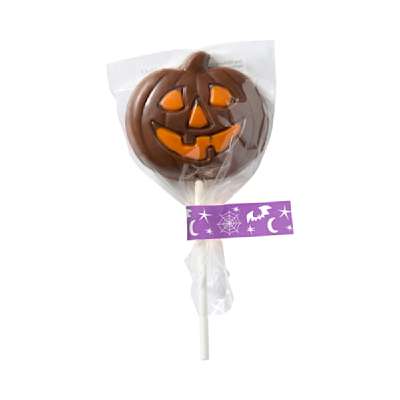 Fairtrade Milk Chocolate Pumpkin Lolly Fairtrade Milk Chocolate Pumpkin Lolly
