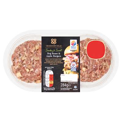 Co-op Irresistible Hog Roast and Apple Burger 2pk Co-op Irresistible Hog Roast and Apple Burger 2pk