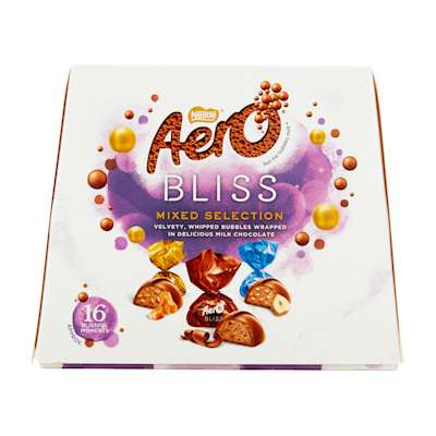 Aero Bliss Mixed Selection Chocolate Sharing Box 144g Aero Bliss Mixed Selection Chocolate Sharing Box 144g